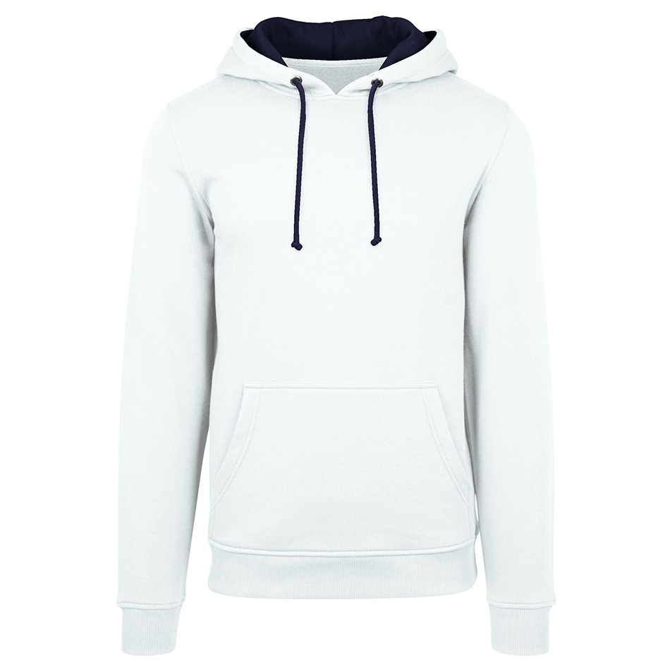 Sweat bicolore personnalisé artic-white-french-navy