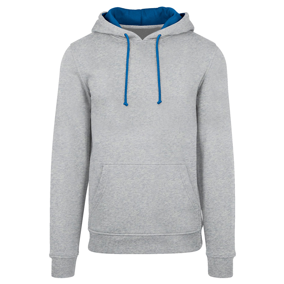 Sweat bicolore personnalisé heather-grey-sapphire-blue