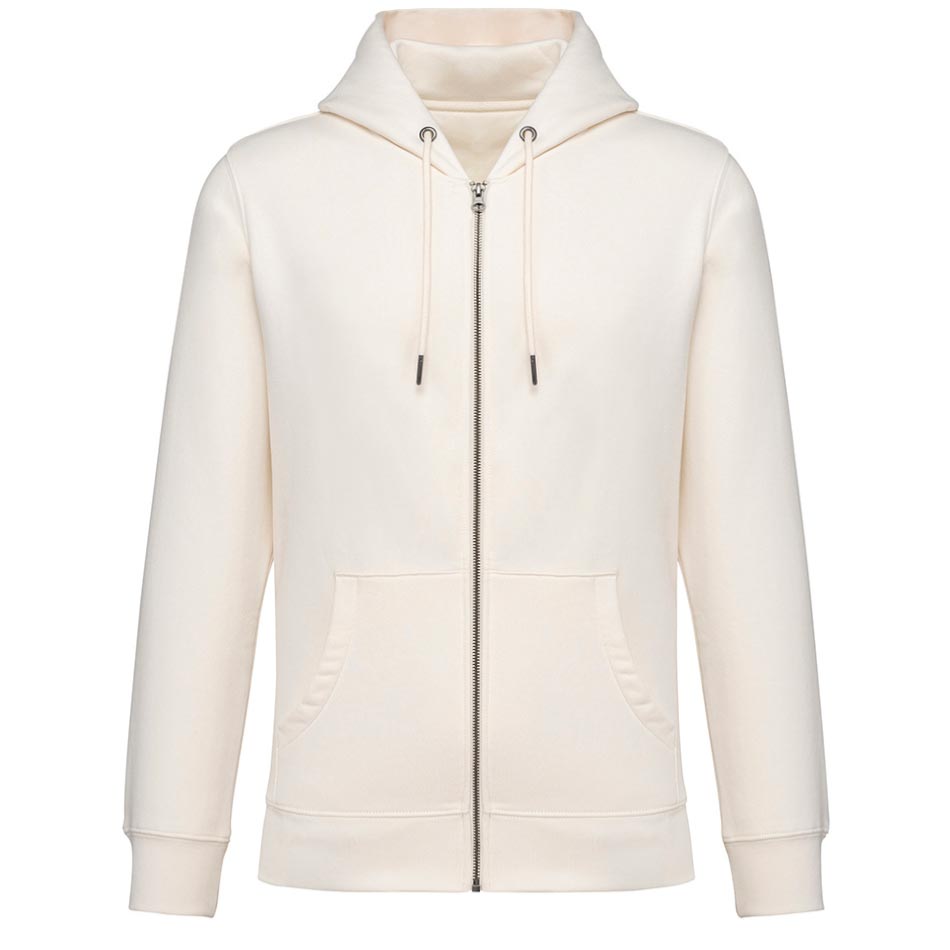 Veste personnalisée coton bio ivory