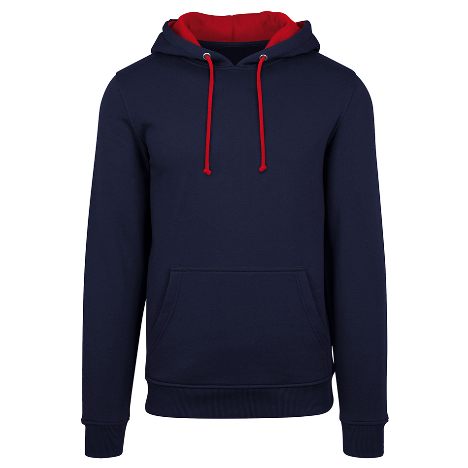 Sweat bicolore personnalisé new-french-navy-fire-red