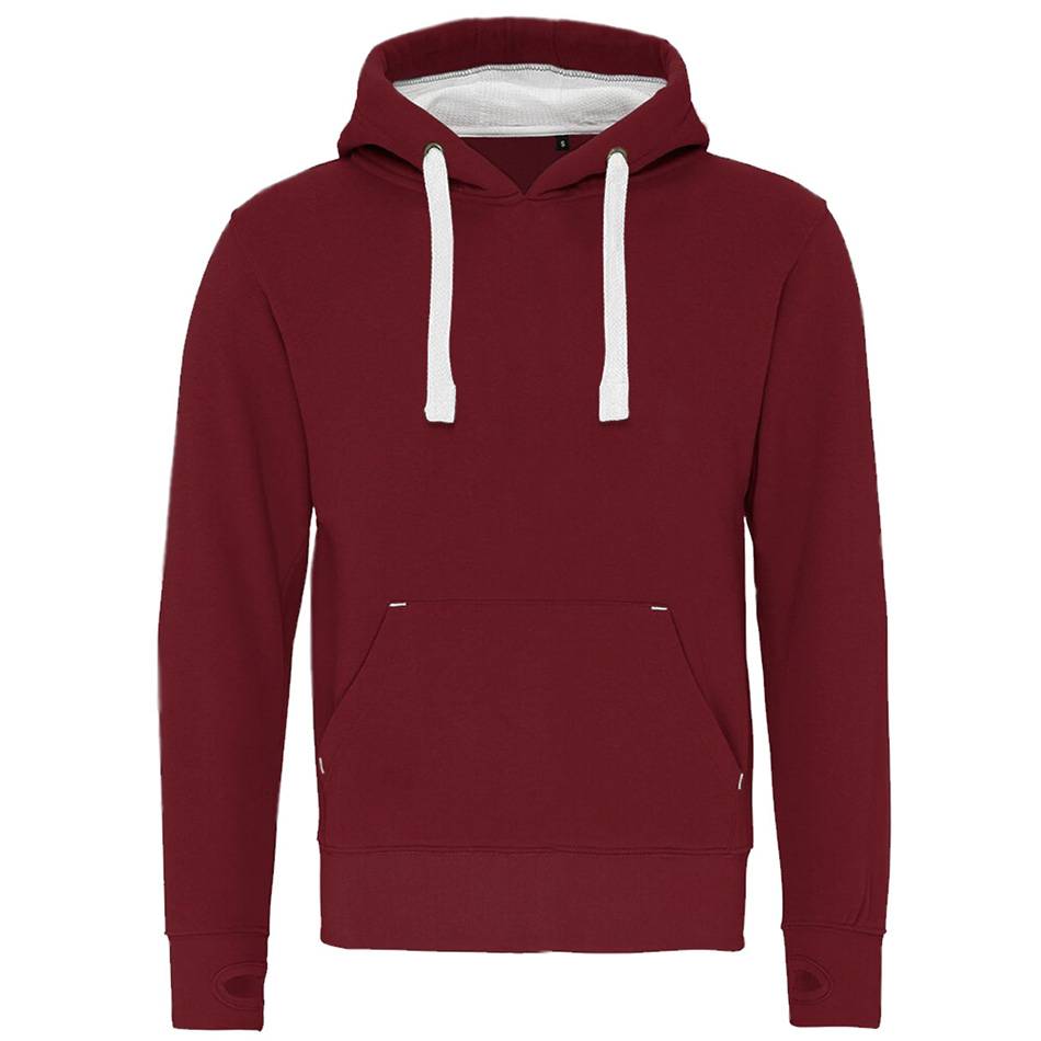 sweat à capuche personnalisable en polycoton brown-maroon-white-orchid