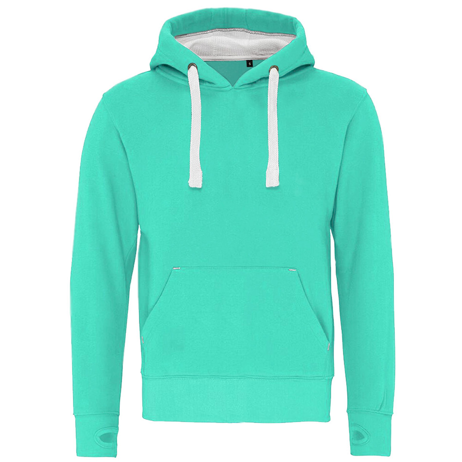 sweat à capuche personnalisable en polycoton green-gumdrop-white-orchid