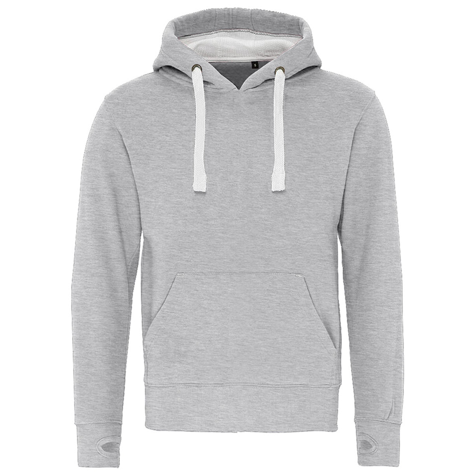 sweat à capuche personnalisable en polycoton grey-dusty-white-orchid