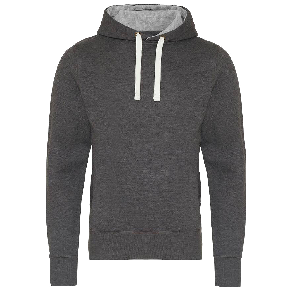 Sweat capuche lourd personnalisé charcoal