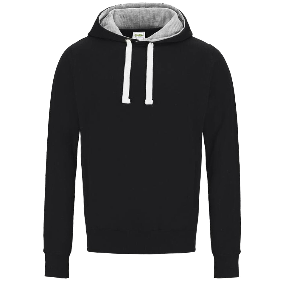 Sweat capuche lourd personnalisé jet-black