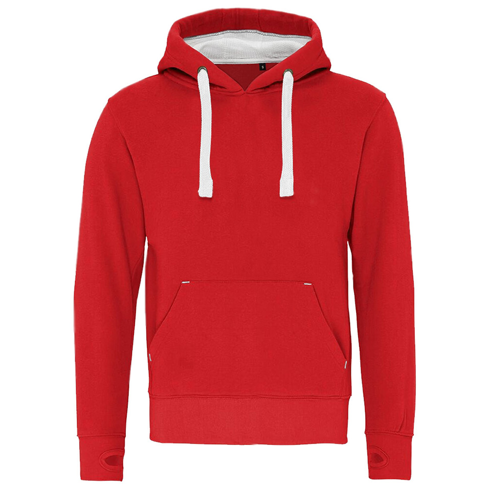 sweat à capuche personnalisable en polycoton red-dusty-white-orchid