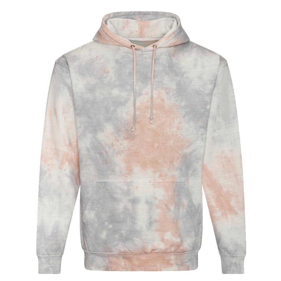 Sweat tie-dye personnalisable grey-pink-marble