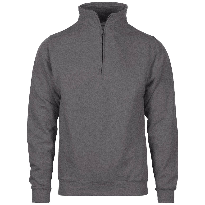 Pull zippé 1/4 personnalisable charcoal