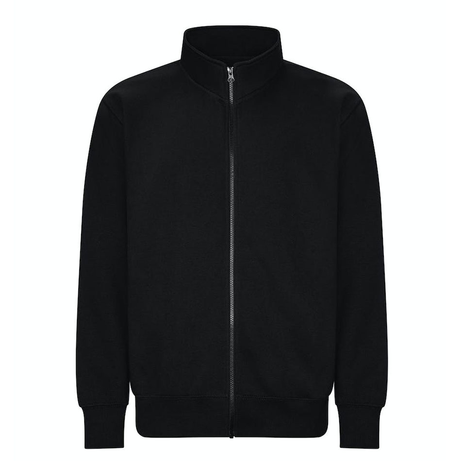 Pull zippé personnalisable jet-black