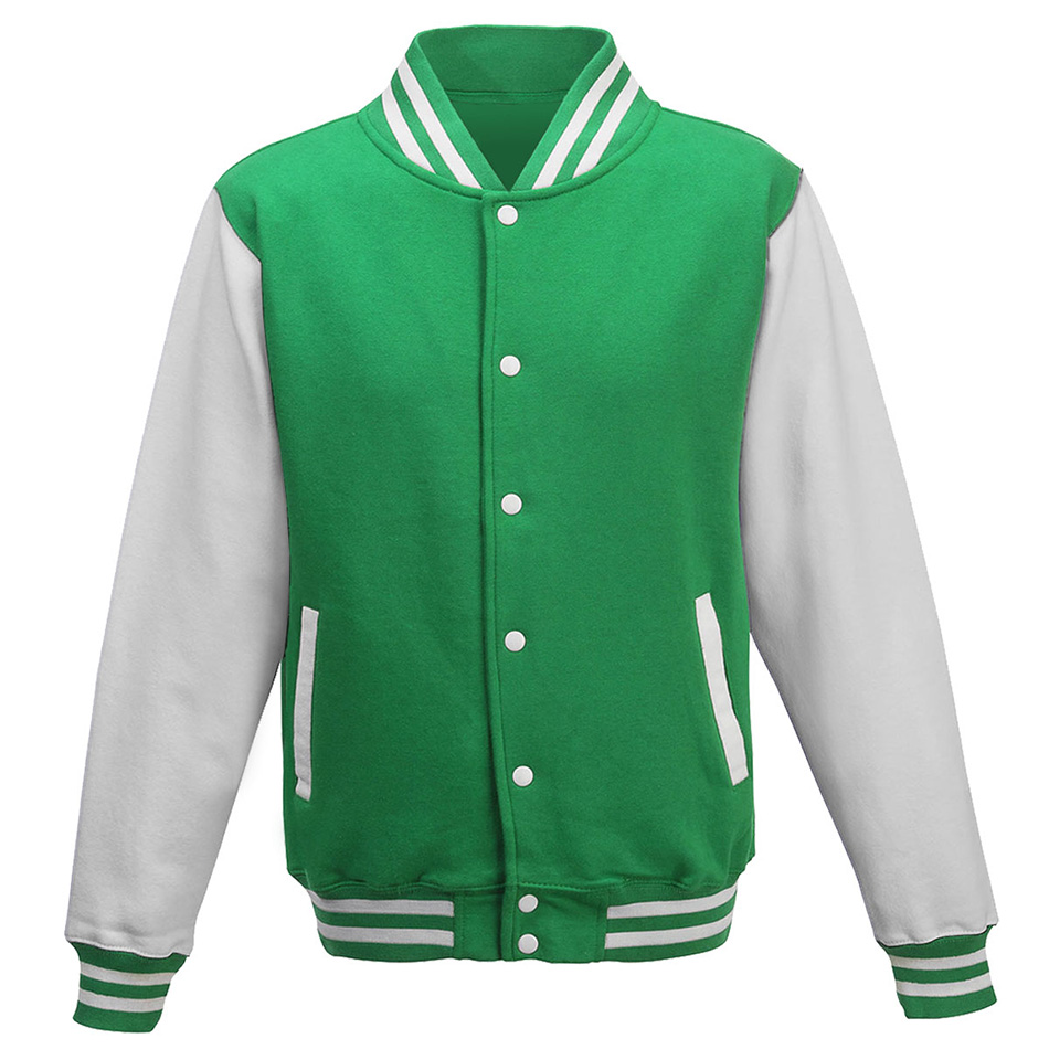 Veste teddy enfant personnalisable kelly-green-artic-white