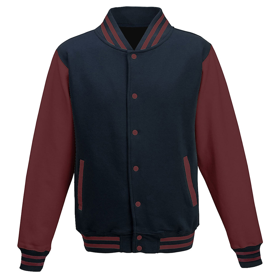 Veste teddy enfant personnalisable oxford-navy-burgundy