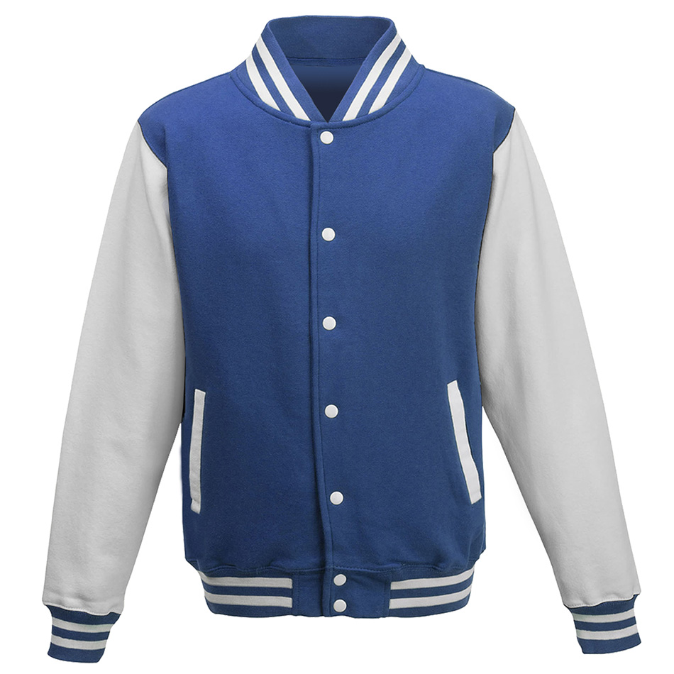 Veste teddy enfant personnalisable royal-blue-artic-white