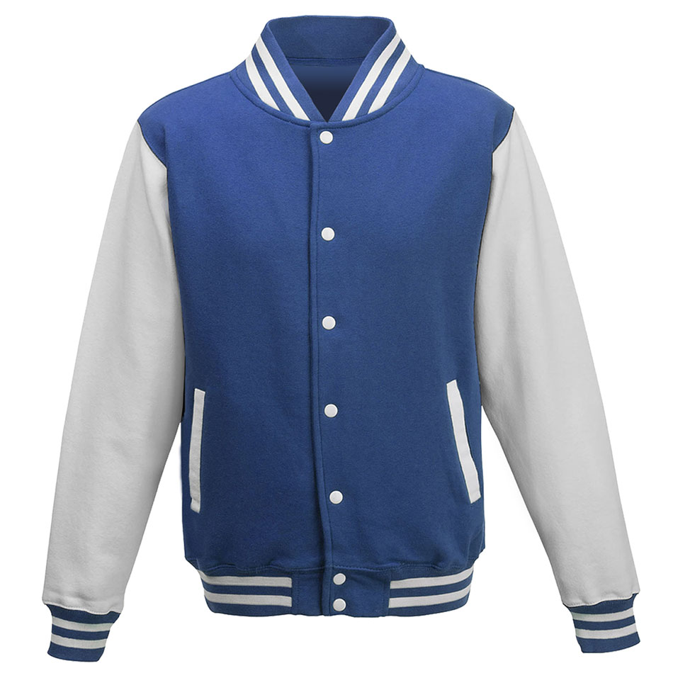 Veste teddy personnalisée royal-blue-artic-white