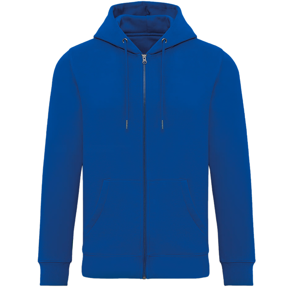 Veste personnalisée coton bio sea-blue