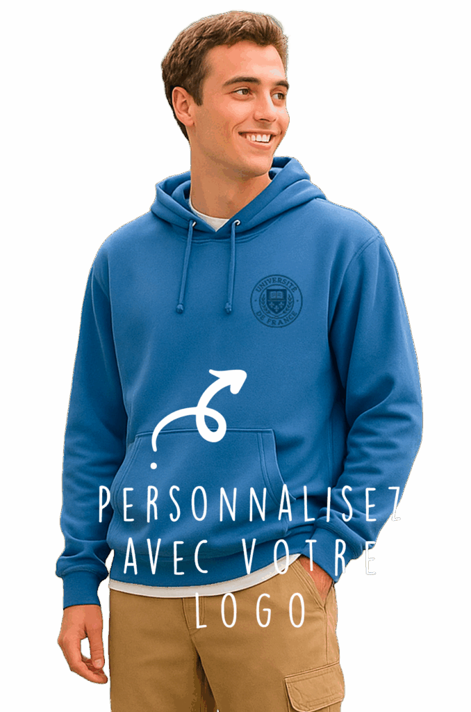 Sweat classic à capuche, à personnaliser avec son logo