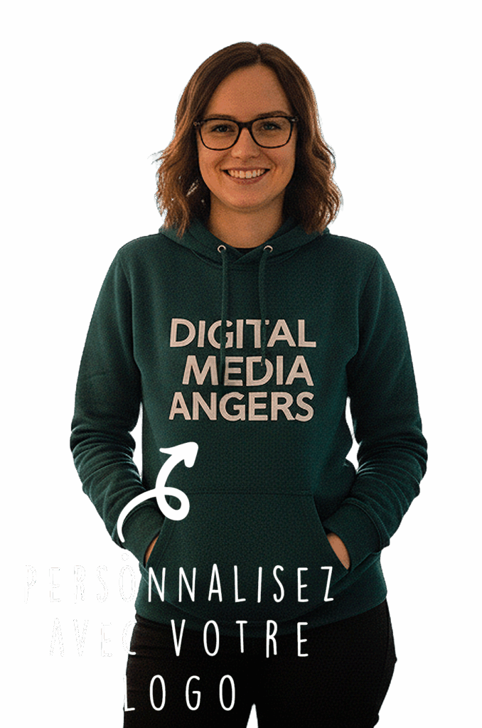 sweat shirt bio à personnaliser avec son logo